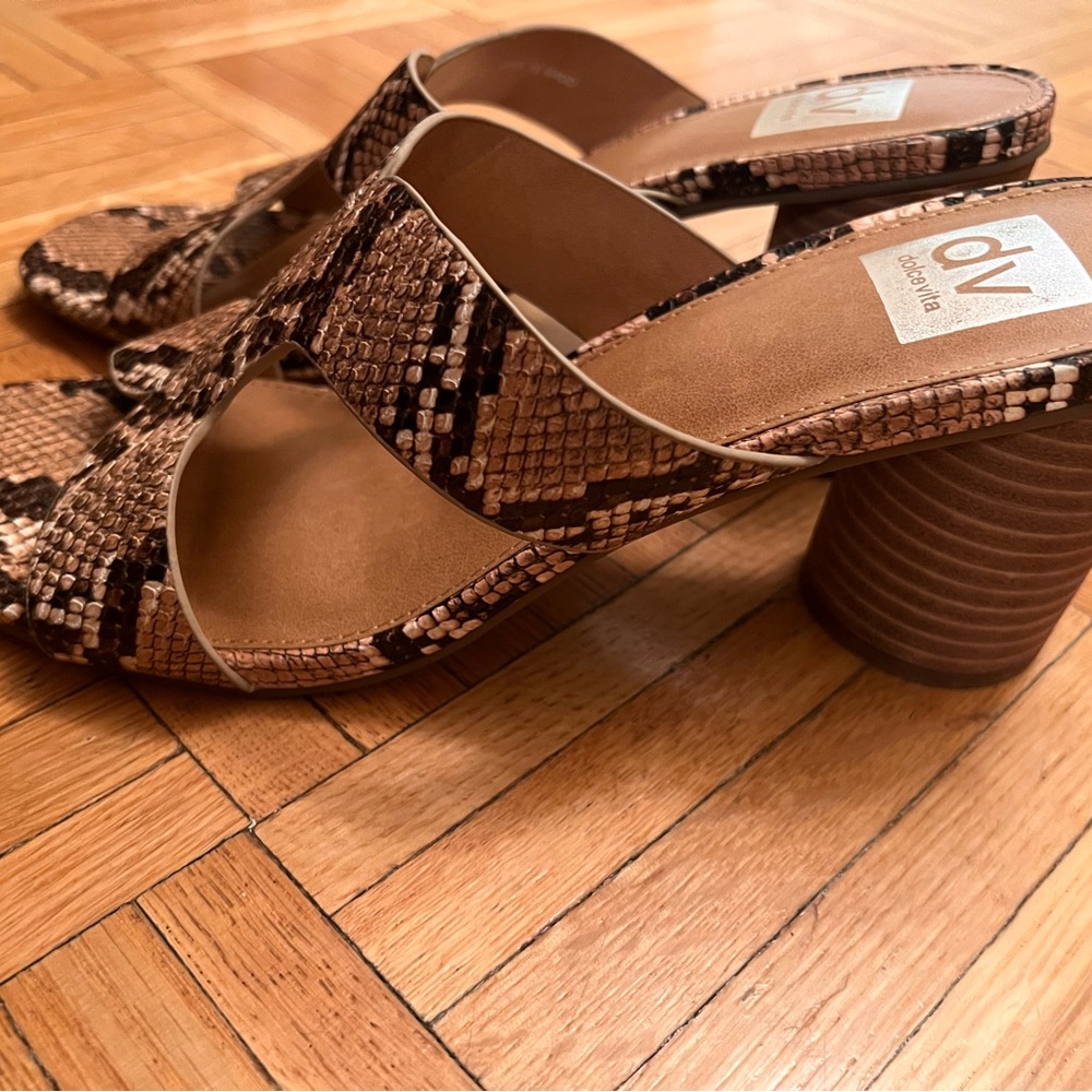 High heels snake print sandals - Picture 3 of 3